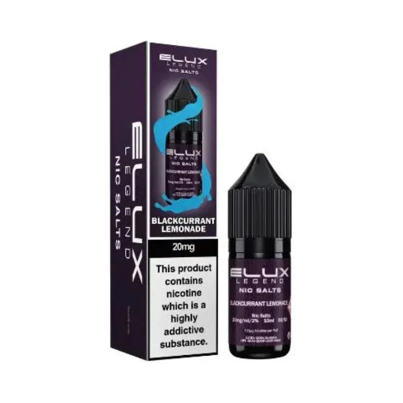 Elux Legend Nic Salt Vape Juice Blackcurrant Lemonade Flavour