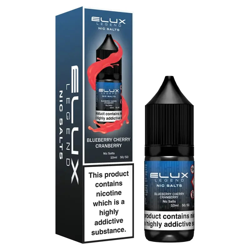 Elux Legend Nic Salt Vape Juice Blueberry Cherry Cranberry Flavour