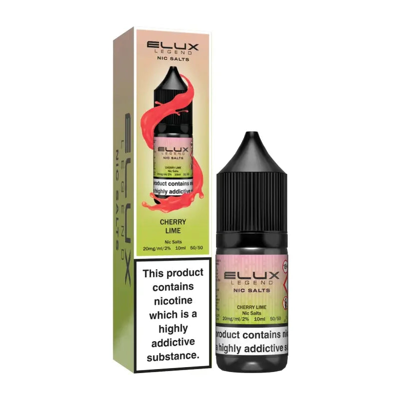 Elux Legend Nic Salt Vape Juice Cherry Lime Flavour