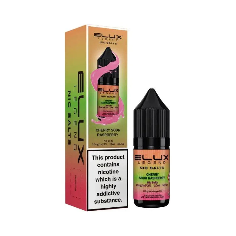 Elux Legend Nic Salt Vape Juice Cherry Sour Raspberry Flavour