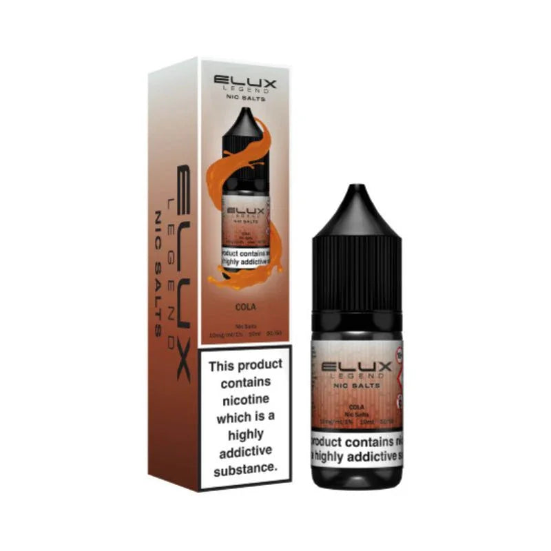 Elux Legend Nic Salt Vape Juice Cola Flavour