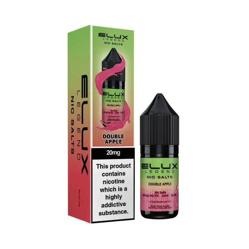Elux Legend Nic Salt Vape Juice Double Apple Flavour
