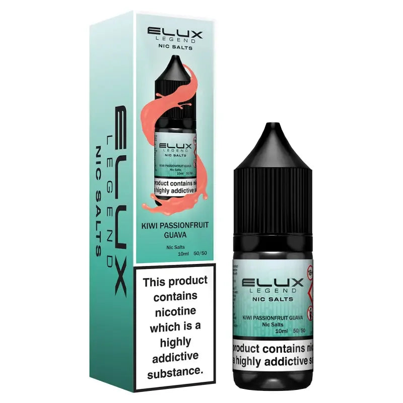 Elux Legend Nic Salt Vape Juice Kiwi Passionfruit Guava Flavour