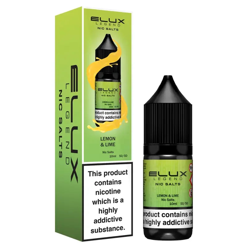 Elux Legend Nic Salt Vape Juice Lemon And Lime Flavour