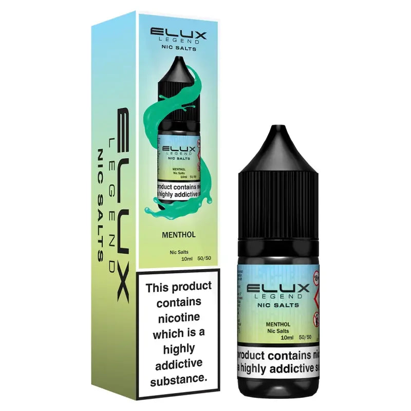 Elux Legend Nic Salt Vape Juice Menthol Flavour