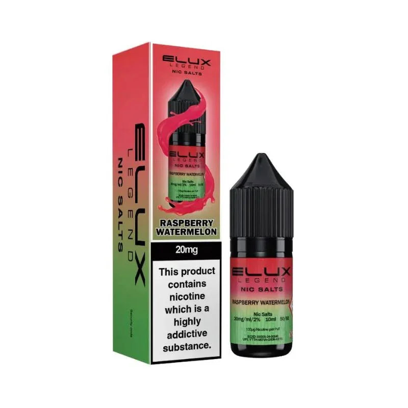 Elux Legend Nic Salt Vape Juice Raspberry Watermelon Flavour