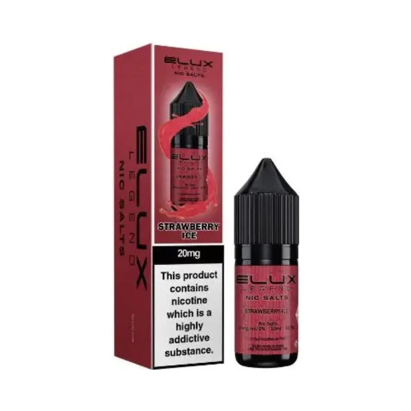 Elux Legend Nic Salt Vape Juice Strawberry Ice Flavour