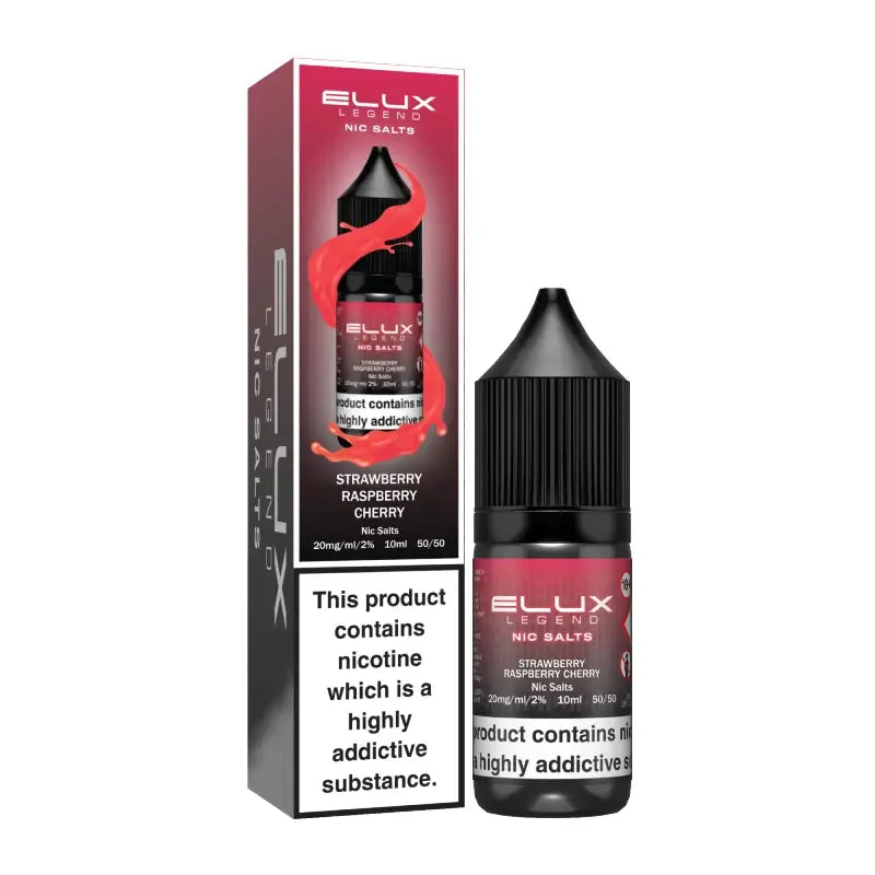 Elux Legend Nic Salt Vape Juice Strawberry Raspberry Cherry Flavour