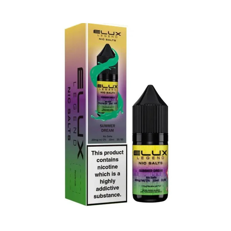 Elux Legend Nic Salt Vape Juice Summer Dream Flavour