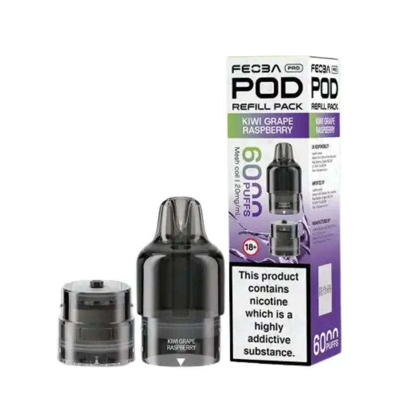 Feoba Pro 6000 Refill Pod Kiwi Grape Raspberry