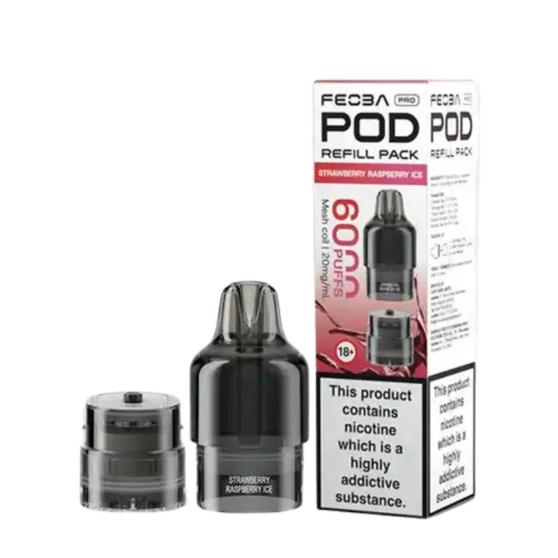 Feoba Pro 6000 Refill Pod Strawberry Raspberry Ice