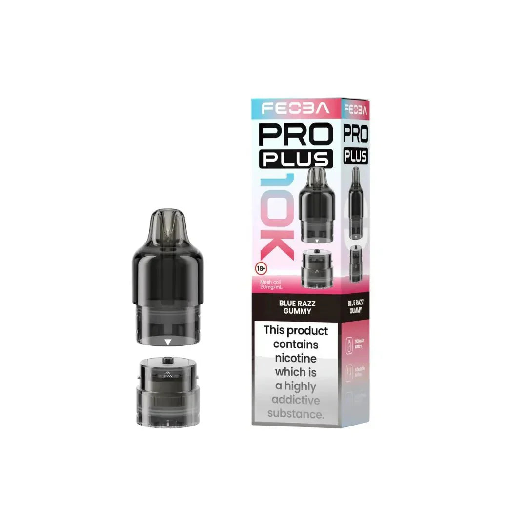 Feoba Pro Plus 10K Vape Pods Blue Razz Gummy Flavour