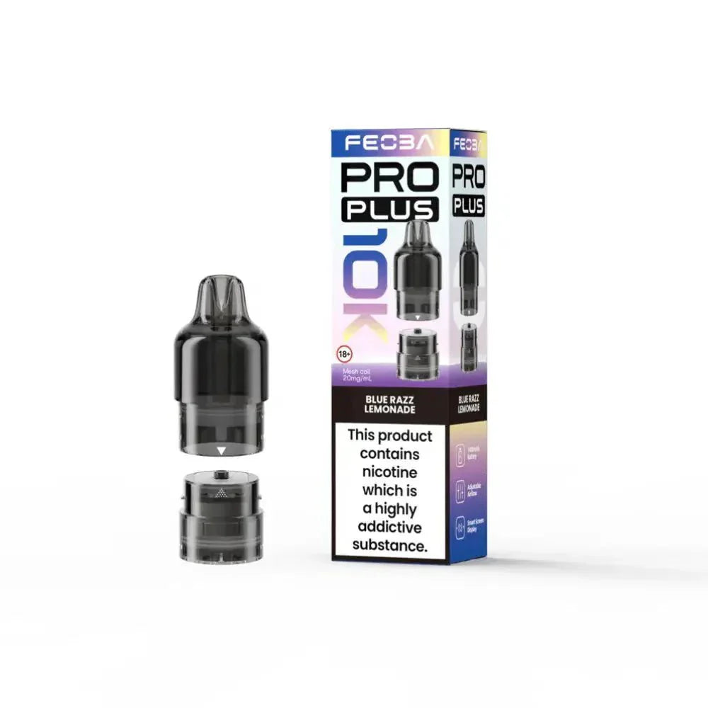 Feoba Pro Plus 10K Vape Pods Blue Razz Lemonade Flavour