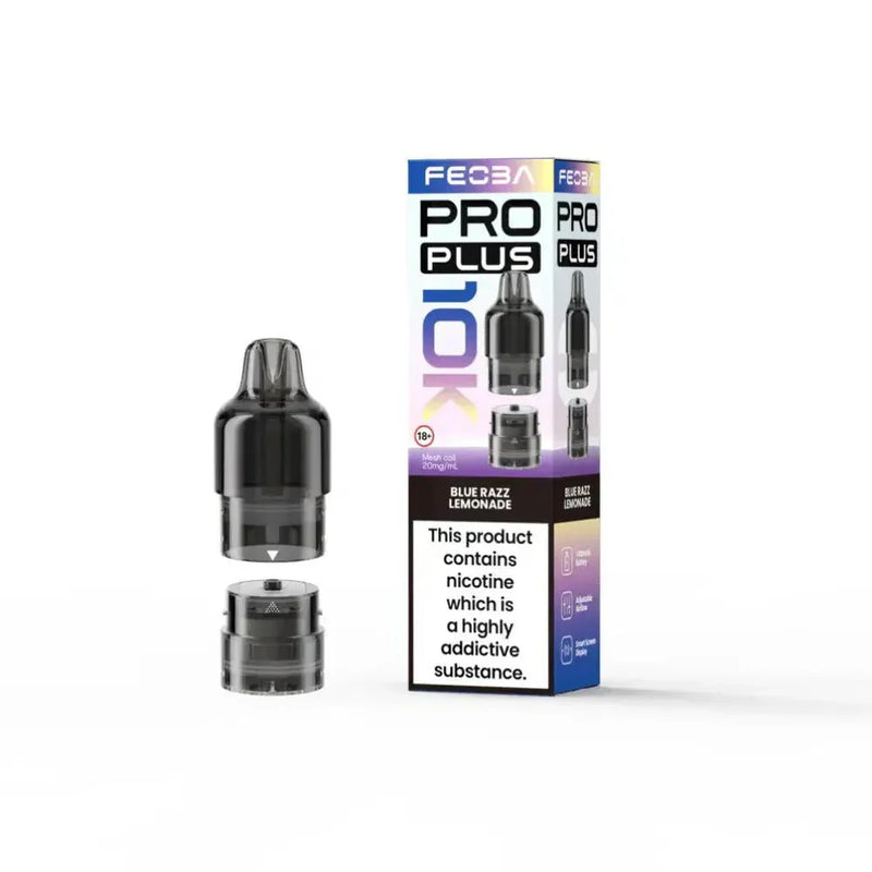 Feoba Pro Plus 10K Vape Pods Blue Razz Lemonade Flavour