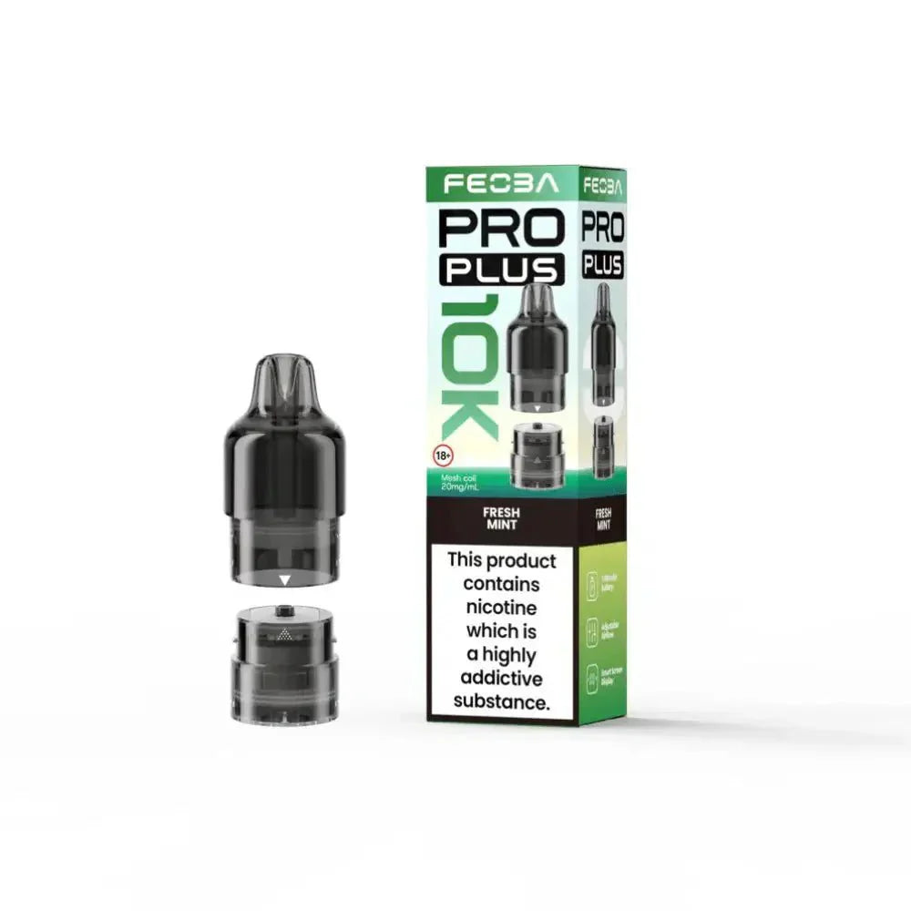 Feoba Pro Plus 10K Vape Pods Fresh Mint Flavour