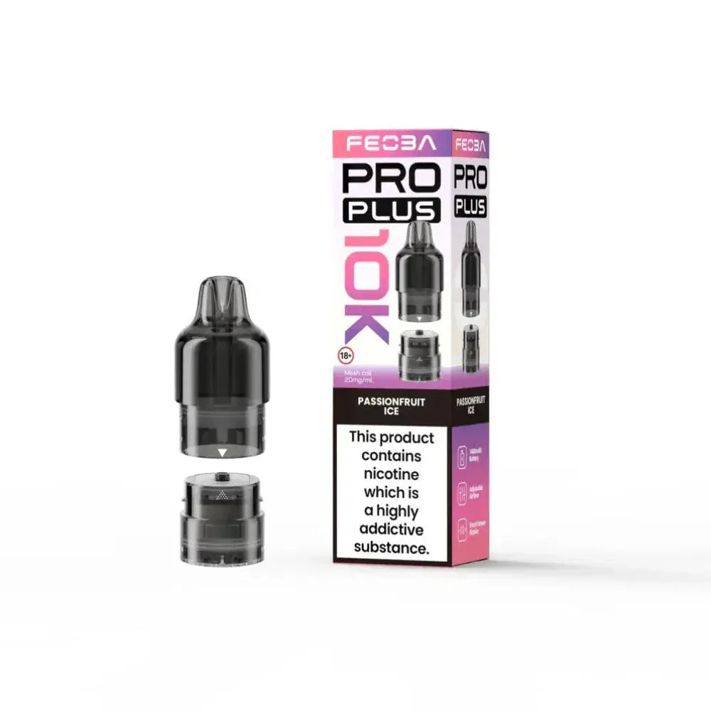 Feoba Pro Plus 10K Vape Pods Passionfruit Ice Flavour