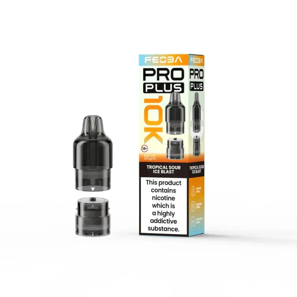 Feoba Pro Plus 10K Vape Pods Tropical Sour Ice Blast Flavour