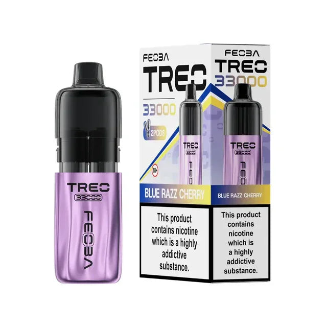 Feoba Treo 33K Prefilled Pod Kit Blue Razz Cherry Flavour