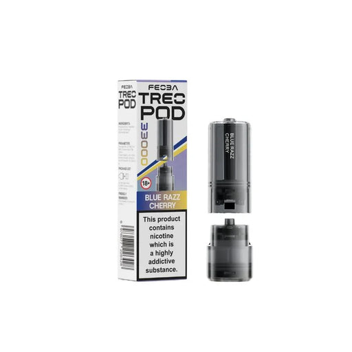 Feoba Treo 33K Vape Pods Blue Razz Cherry Flavour