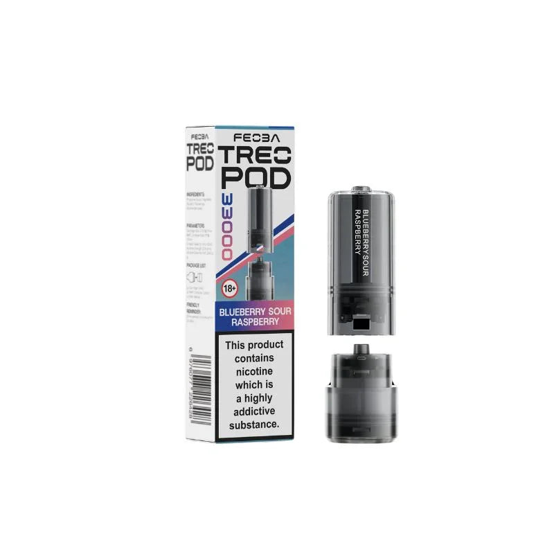 Feoba Treo 33K Vape Pods Blueberry Sour Raspberry Falvour