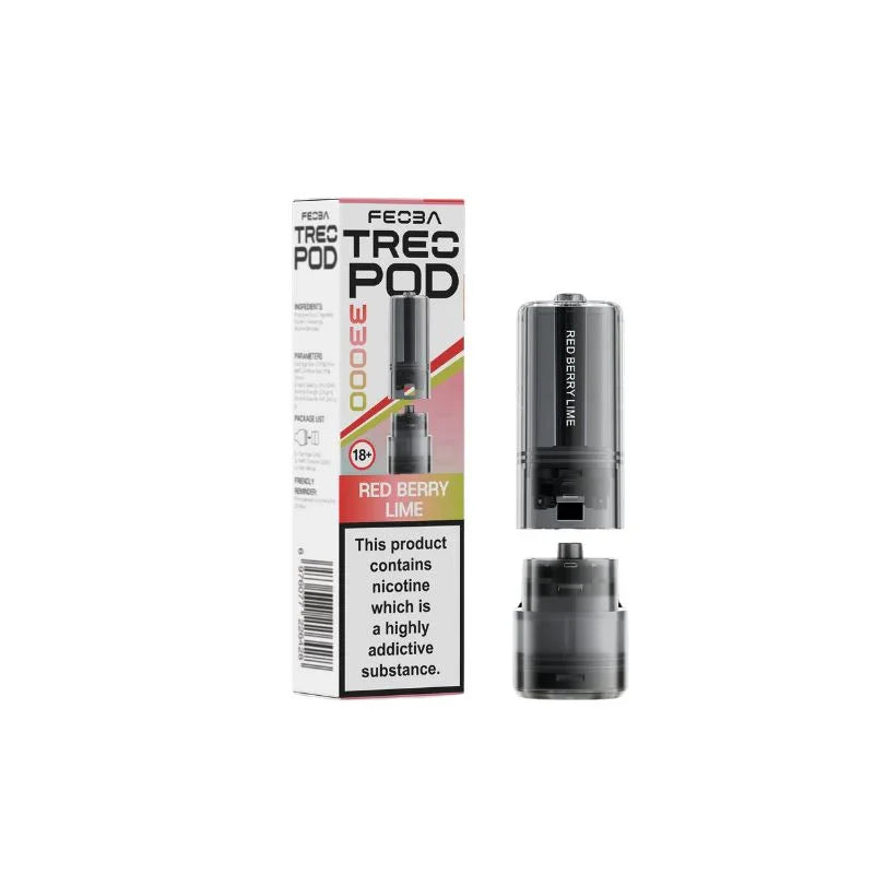 Feoba Treo 33K Vape Pods Red Berry Lime Flavour