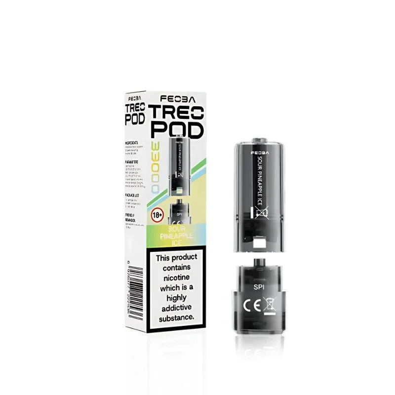 Feoba Treo 33K Vape Pods Sour Pineapple Ice Flavour