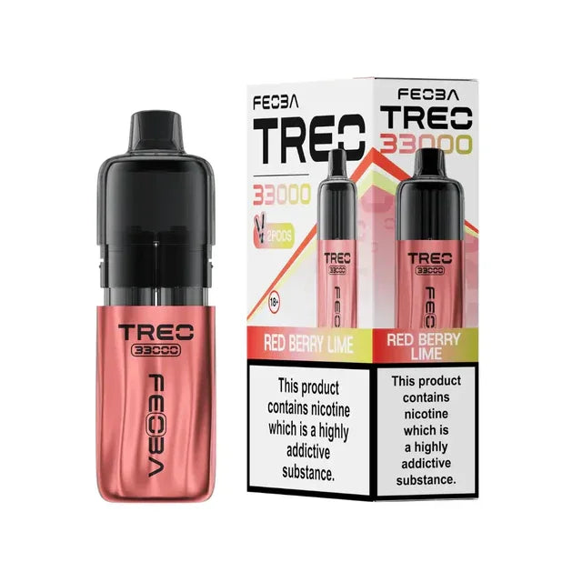 Feoba Treo 33K Prefilled Pod Kit Red Berry Lime Flavour