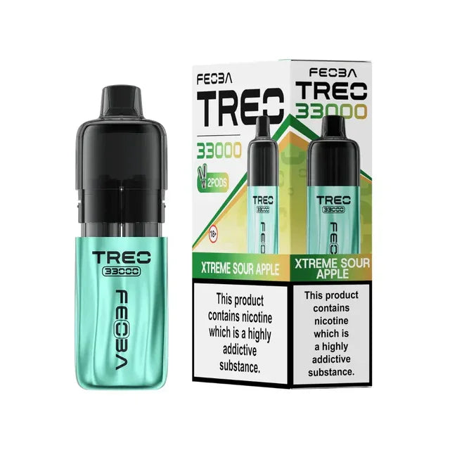 Feoba Treo 33K Prefilled Pod Kit Xtreme Sour Apple Flavour