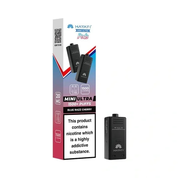 Hayati Mini Ultra Prefilled Pods Blue Razz Cherry Flavour