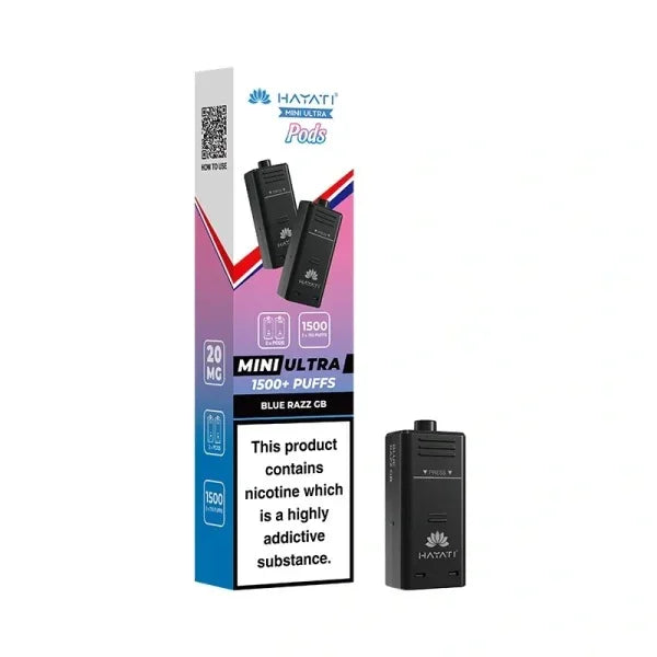 Hayati Mini Ultra Prefilled Pods Blue Razz Gb Flavour