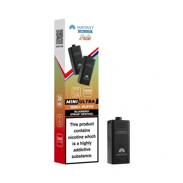 Hayati Mini Ultra Prefilled Pods Blueberry Straw Menthol Flavour