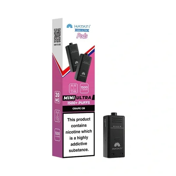 Hayati Mini Ultra Prefilled Pods Grape Gb Flavour