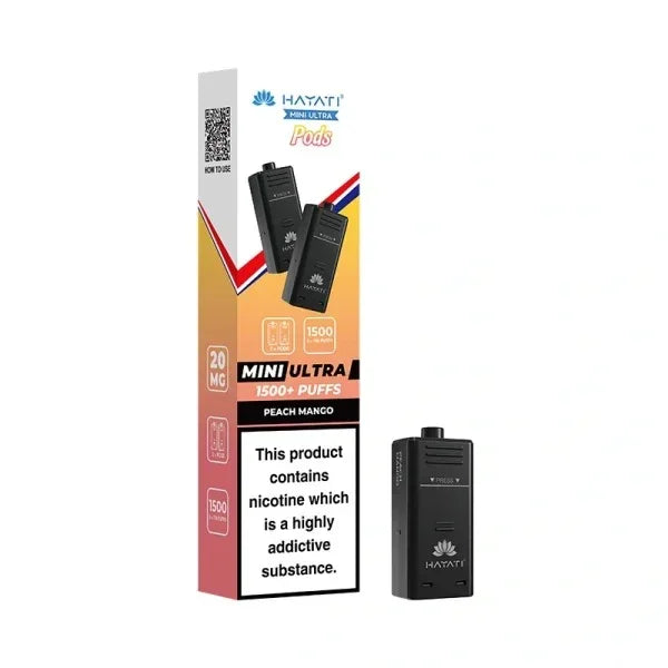 Hayati Mini Ultra Prefilled Pods Peach Mango Flavour