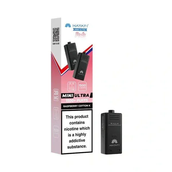 Hayati Mini Ultra Prefilled Pods Raspberry Cotton K Flavour