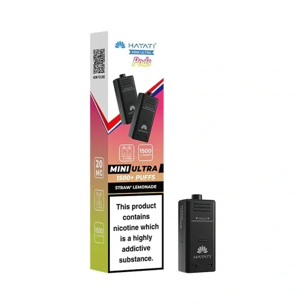 Hayati Mini Ultra Prefilled Pods Straw Lemonade Flavour
