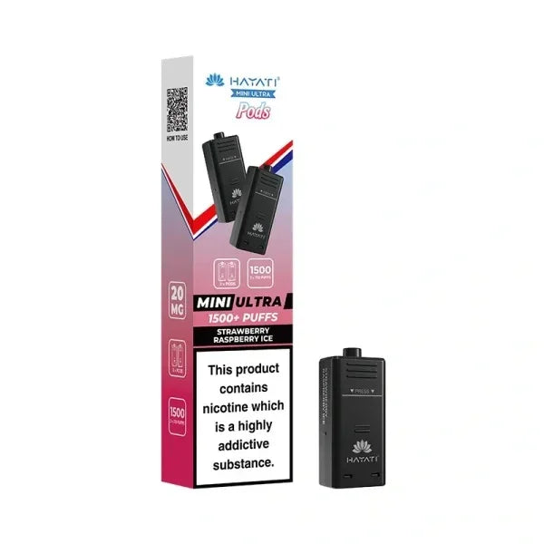 Hayati Mini Ultra Prefilled Pods Strawberry Raspberry Ice Flavour
