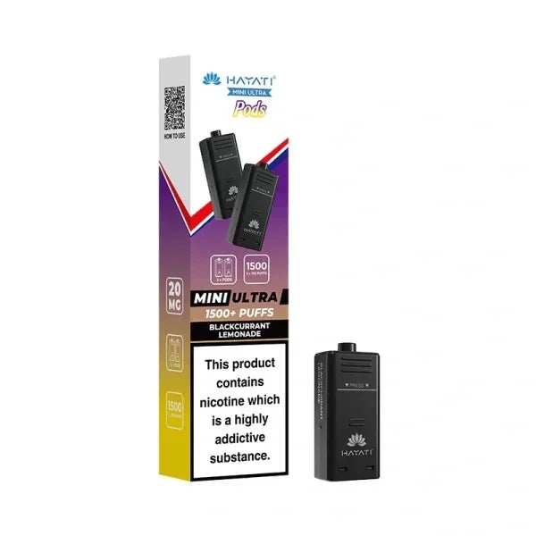 Hayati Mini Ultra Prefilled Pods Blackcurrant Lemonade Flavour