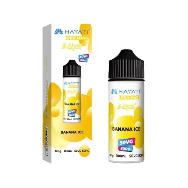 Hayati Pro Max 50/50 Vape Juice Banana Ice Flavour