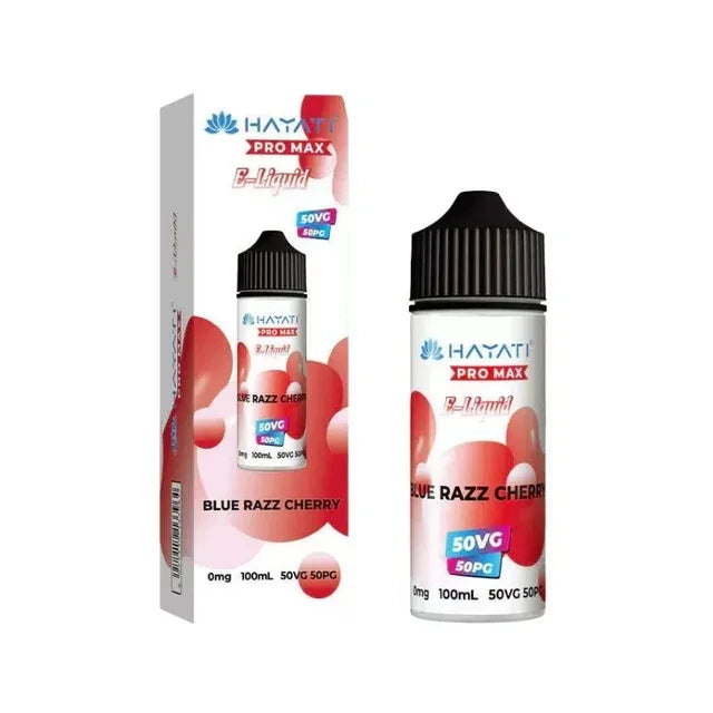 Hayati Pro Max 50/50 Vape Juice Blue Razz Cherry Flavour