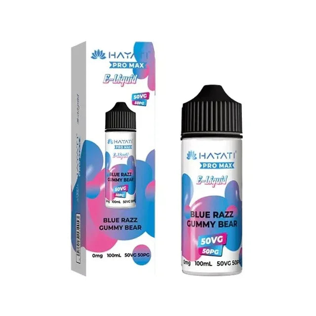Hayati Pro Max 50/50 Vape Juice Blue Razz Gummy Bear Flavour