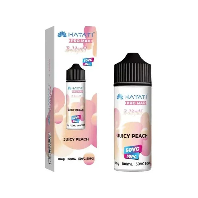 Hayati Pro Max 50/50 Vape Juice Juicy Peach Flavour