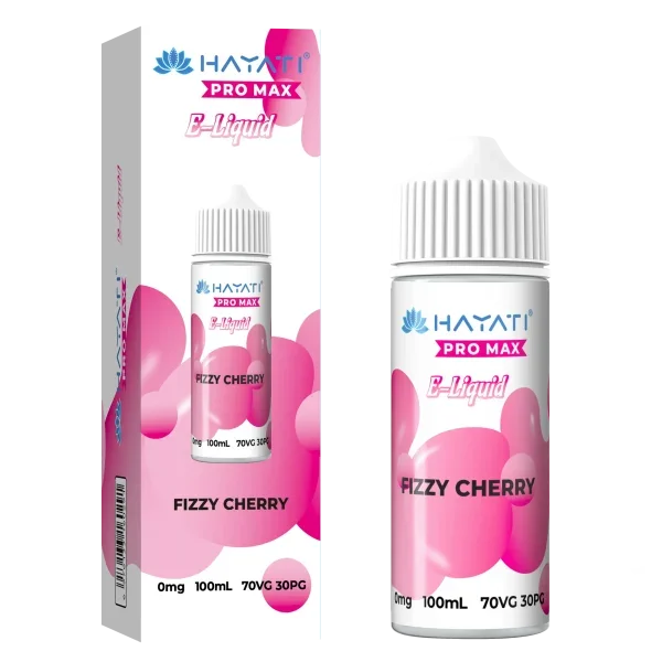 Hayati Pro Max 100ml 70/30 VG/PG Shortfill Vape E-liquid Fizzy Cherry Flavour
