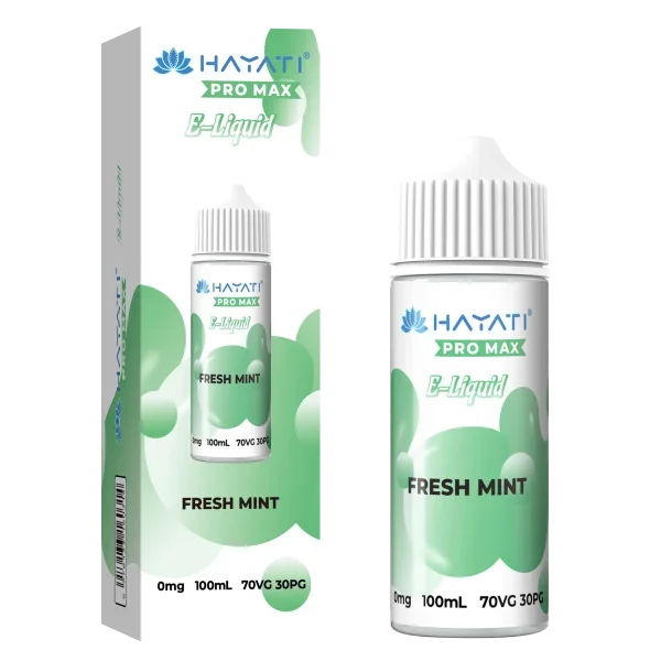 Hayati Pro Max 100ml 70/30 VG/PG Shortfill Vape E-liquid Fresh Mint Flavour