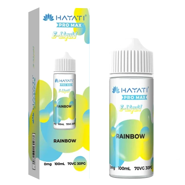 Hayati Pro Max 100ml 70/30 VG/PG Shortfill Vape E-liquid Rainbow Flavour