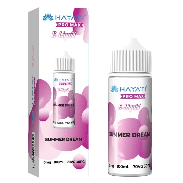 Hayati Pro Max 100ml 70/30 VG/PG Shortfill Vape E-liquid Summer Dream Flavour