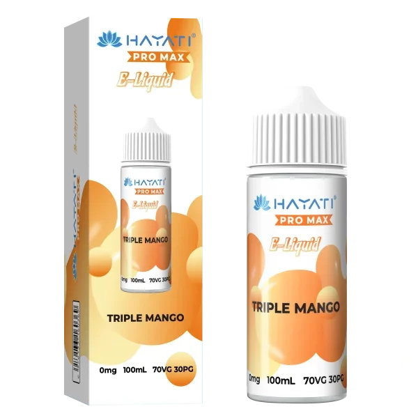 Hayati Pro Max 100ml 70/30 VG/PG Shortfill Vape E-liquid Triple Mango Flavour