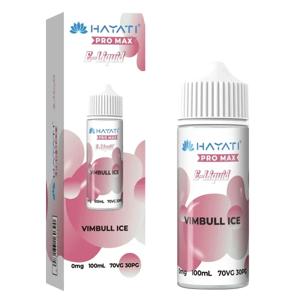 Hayati Pro Max 100ml 70/30 VG/PG Shortfill Vape E-liquid Vimbull Ice Flavour