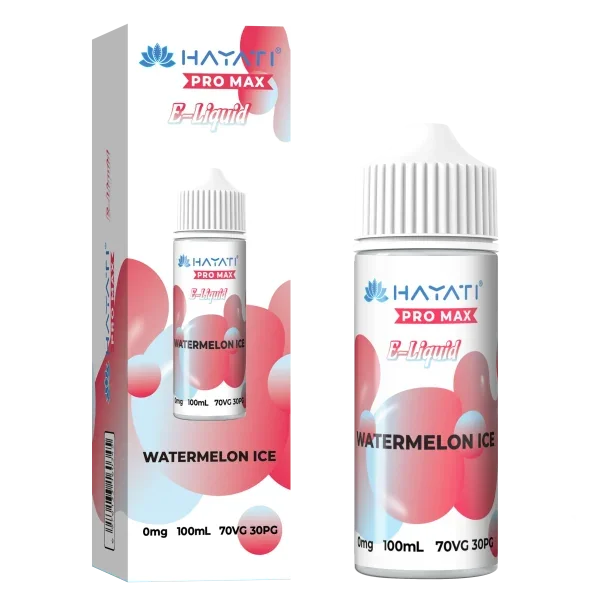 Hayati Pro Max 100ml 70/30 VG/PG Shortfill Vape E-liquid Watermelon Ice Flavour