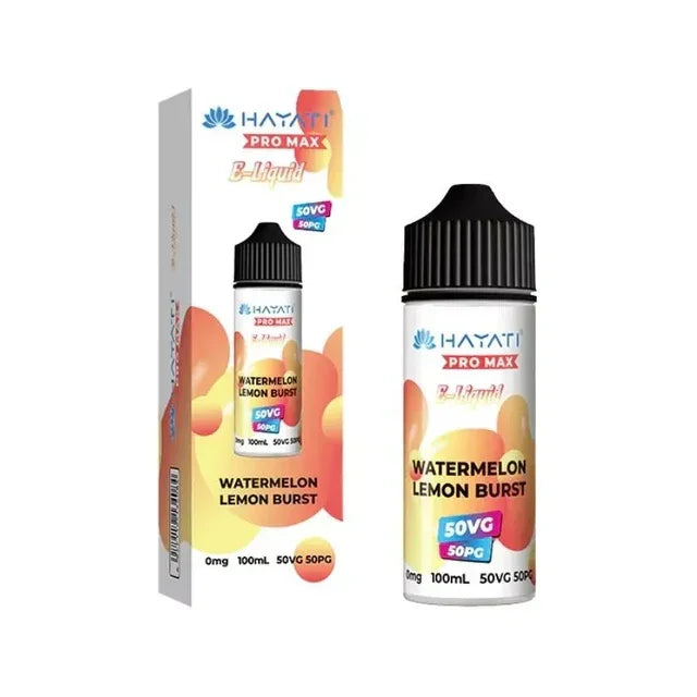 Hayati Pro Max 100ml 70/30 VG/PG Shortfill Vape E-liquid Watermelon Lemon Burst Flavour