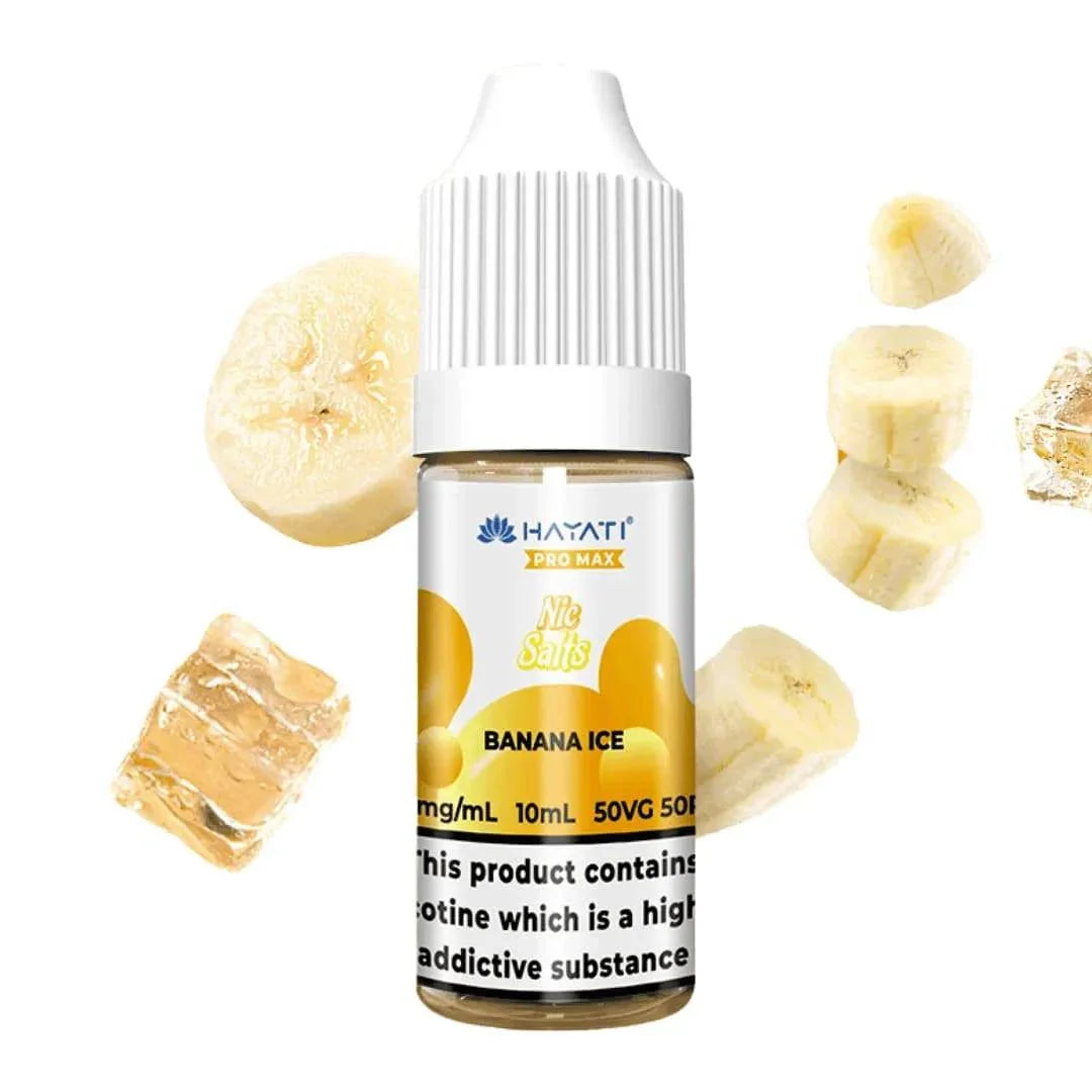 Hayati Pro Max Nicotine E-liquid Banana Ice Flavour